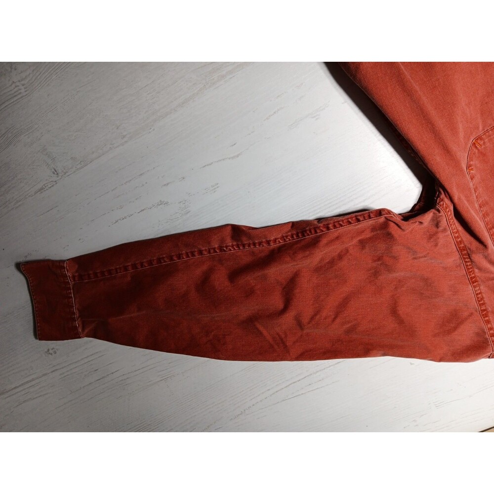 Columbia XCO short-sleeved cotton shirt mens size Large Burnt Orange Rust Color - Picture 8 of 16